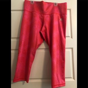 Hot pink workout leggings